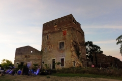 Installation pour le spectacle son et lumière « Dame Garonne »