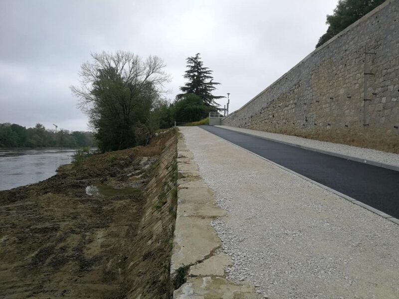 Travaux de rénovation de la cale de Boé
